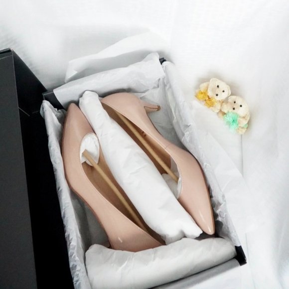 NEW Coach Sloane Patent Leather Pump, Pale Blush, Women Size 7 - Picture 6 of 6